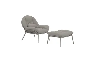 Cala nojatuoli ulkokäyttöön - Beige - Puutarhakalusteet - Puutarhatuoli - Ulkotilan nojatuolit