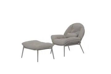 Cala nojatuoli ulkokäyttöön - Beige - Puutarhakalusteet - Puutarhatuoli - Ulkotilan nojatuolit