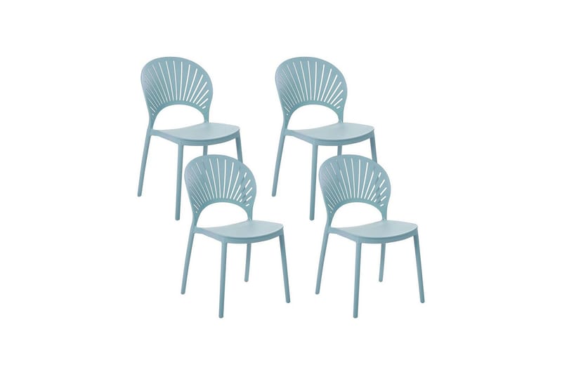 Casarano Ruokatuoli Ulkokäyttöön - Sininen - Puutarhakalusteet - Puutarhatuoli - Karmituoli ulos