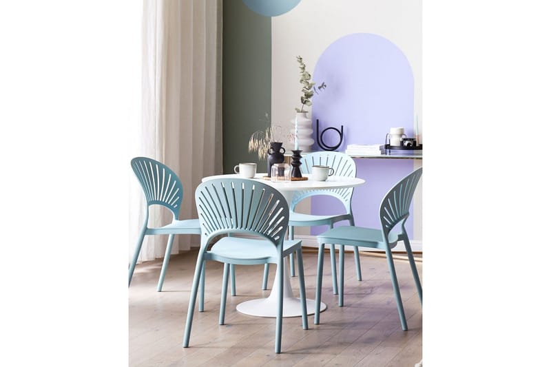 Casarano Ruokatuoli Ulkokäyttöön - Sininen - Puutarhakalusteet - Puutarhatuoli - Karmituoli ulos