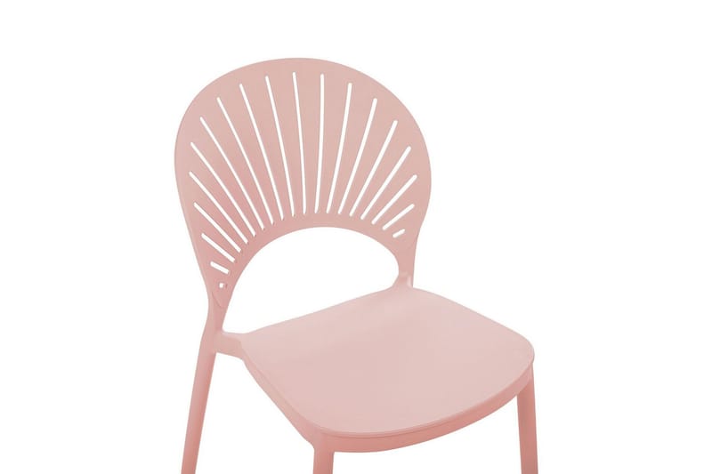 Casarano Ruokatuoli Ulkokäyttöön - Vaaleanpunainen - Puutarhakalusteet - Puutarhatuoli - Karmituoli ulos