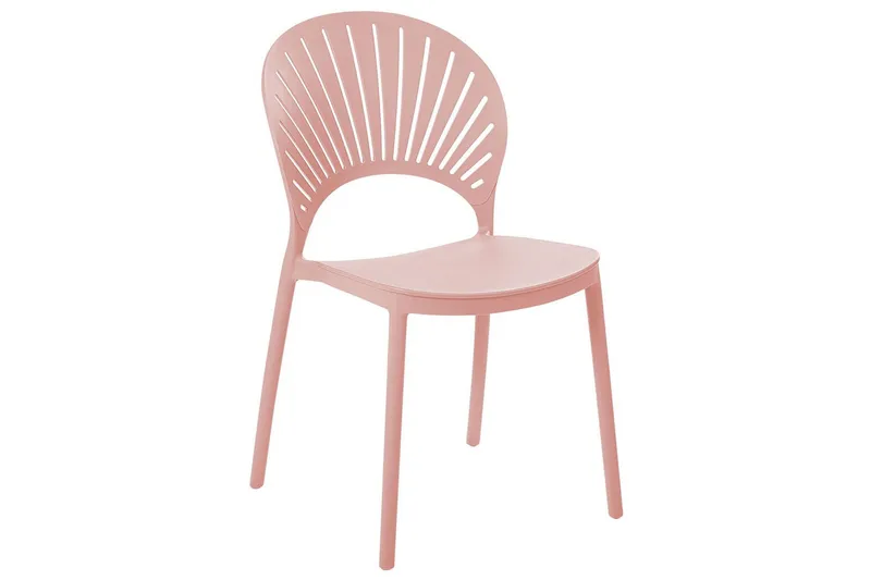 Casarano Ruokatuoli Ulkokäyttöön - Vaaleanpunainen - Puutarhakalusteet - Puutarhatuoli - Karmituoli ulos