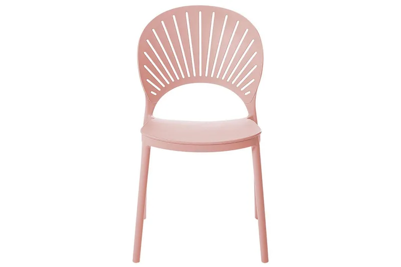 Casarano Ruokatuoli Ulkokäyttöön - Vaaleanpunainen - Puutarhakalusteet - Puutarhatuoli - Karmituoli ulos