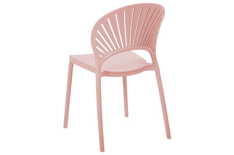 Casarano Ruokatuoli Ulkokäyttöön - Vaaleanpunainen - Puutarhakalusteet - Puutarhatuoli - Karmituoli ulos