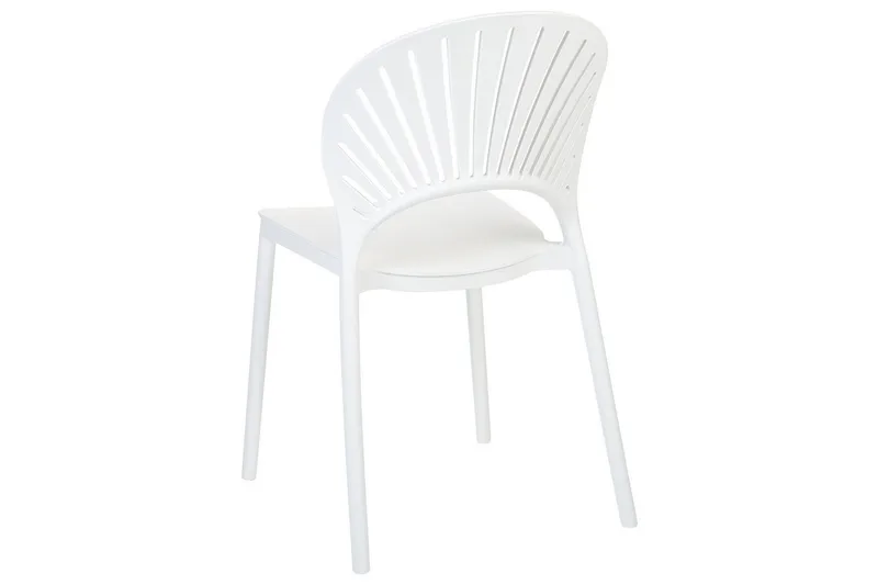 Casarano Ruokatuoli Ulkokäyttöön - Valkoinen - Puutarhakalusteet - Puutarhatuoli - Karmituoli ulos