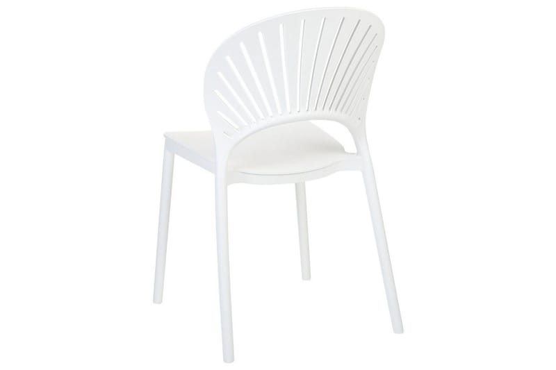 Casarano Ruokatuoli Ulkokäyttöön - Valkoinen - Puutarhakalusteet - Puutarhatuoli - Karmituoli ulos