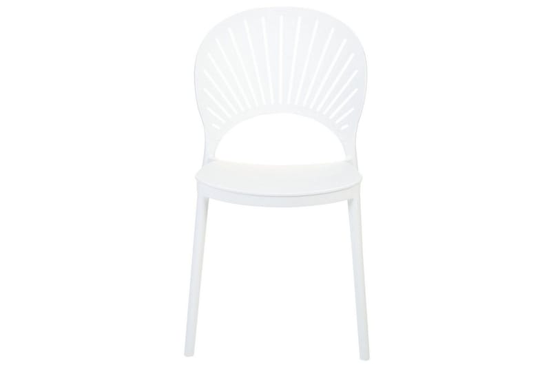 Casarano Ruokatuoli Ulkokäyttöön - Valkoinen - Puutarhakalusteet - Puutarhatuoli - Karmituoli ulos