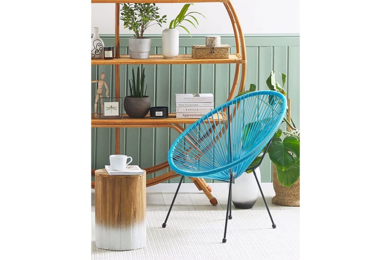 Cayaco Ulkotuoli - Musta Sininen - Puutarhakalusteet - Puutarhatuoli - Ulkotilan nojatuolit