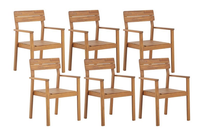 Cellino Käsinojatuoli - Vaalean Ruskea - Puutarhakalusteet - Puutarhatuoli - Karmituoli ulos