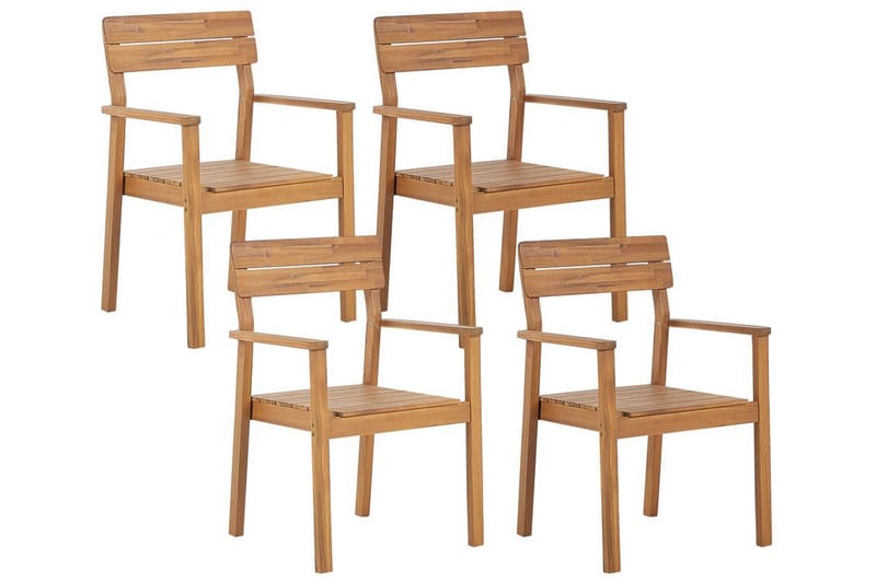 Cellino Käsinojatuoli - Vaalean Ruskea - Puutarhakalusteet - Puutarhatuoli - Karmituoli ulos