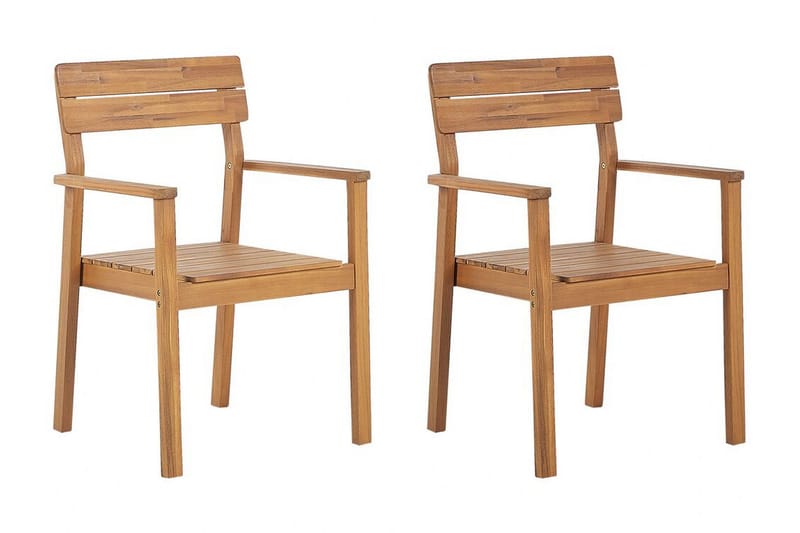 Cellino Käsinojatuoli - Vaalean Ruskea - Puutarhakalusteet - Puutarhatuoli - Karmituoli ulos