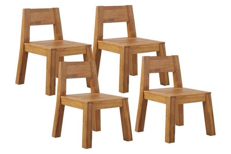 Coteto Ruokatuoli Ulkokäyttöön - Vaalean Ruskea - Puutarhakalusteet - Puutarhatuoli - Karmituoli ulos