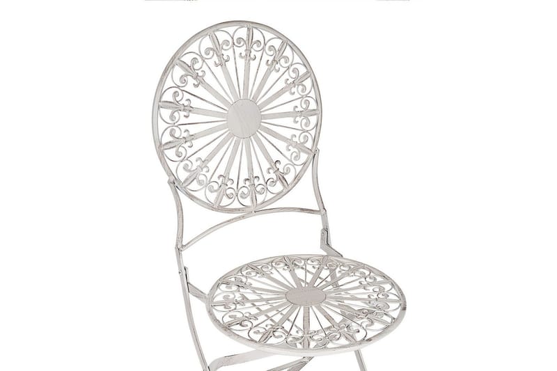 Dursley Ruokatuoli Ulkokäyttöön - Valkoinen - Puutarhakalusteet - Puutarhatuoli - Karmituoli ulos