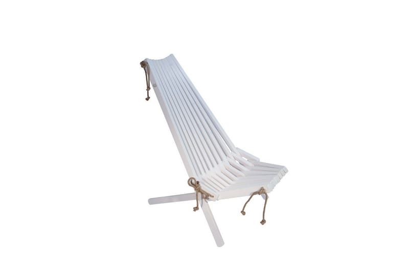 Ecochair EcoFurn Mänty valkoinen öljytty - Mänty valkoinen öljytty - Puutarhakalusteet - Puutarhatuoli - Ulkotilan nojatuolit