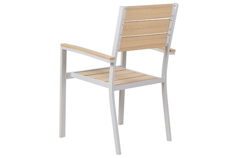 Edmundston Käsinojatuoli - Beige/Valkoinen - Puutarhakalusteet - Puutarhatuoli - Karmituoli ulos