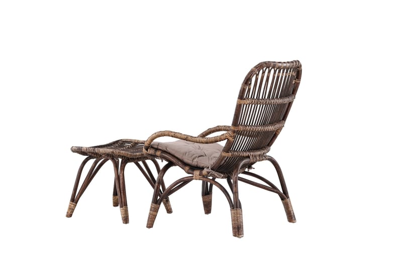 Ella Ulkotuoli - Tumma pähkinä - Puutarhakalusteet - Puutarhatuoli - Ulkotilan nojatuolit