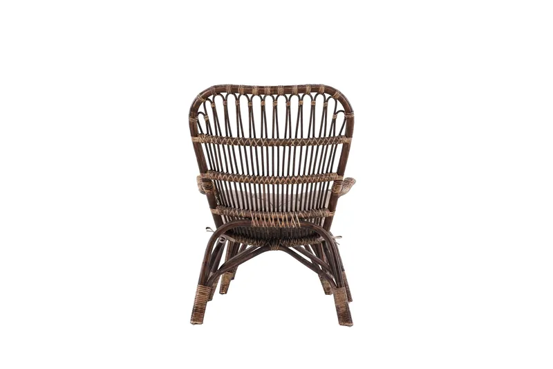 Ella Ulkotuoli - Tumma pähkinä - Puutarhakalusteet - Puutarhatuoli - Ulkotilan nojatuolit