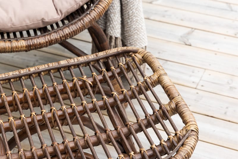 Ella Ulkotuoli - Tumma pähkinä - Puutarhakalusteet - Puutarhatuoli - Ulkotilan nojatuolit