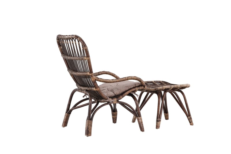 Ella Ulkotuoli - Tumma pähkinä - Puutarhakalusteet - Puutarhatuoli - Ulkotilan nojatuolit