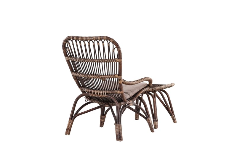 Ella Ulkotuoli - Tumma pähkinä - Puutarhakalusteet - Puutarhatuoli - Ulkotilan nojatuolit