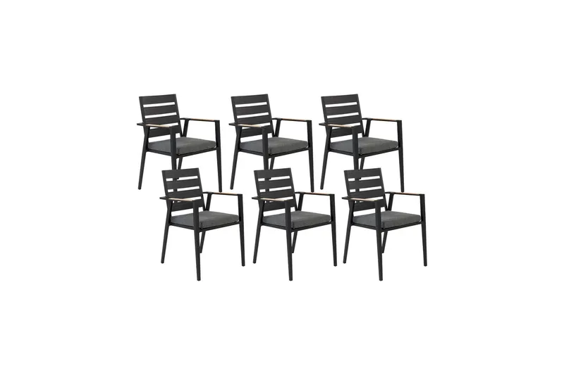 Fortify Käsinojatuoli - Musta/Harmaa - Puutarhakalusteet - Puutarhatuoli - Karmituoli ulos