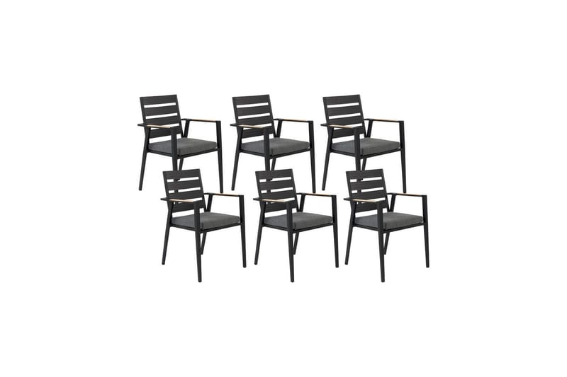 Fortify Käsinojatuoli - Musta/Harmaa - Puutarhakalusteet - Puutarhatuoli - Karmituoli ulos