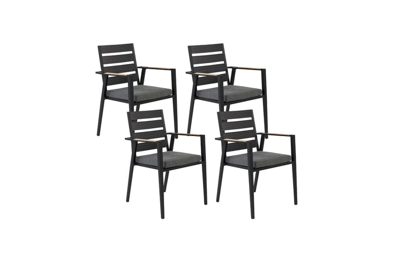 Fortify Käsinojatuoli - Musta/Harmaa - Puutarhakalusteet - Puutarhatuoli - Karmituoli ulos