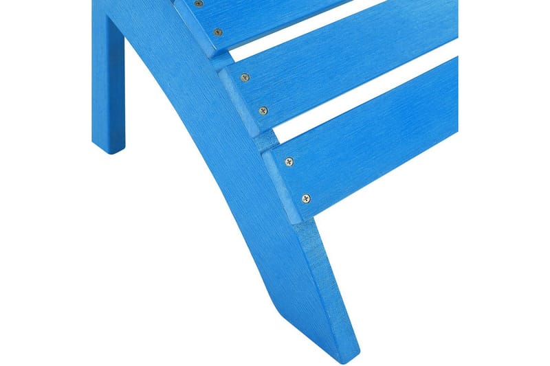 Fotstöd Beliani Adirondack Blå blue - Puutarhakalusteet - Puutarhatuoli - Jalkarahi & jakkara ulkokäyttöön