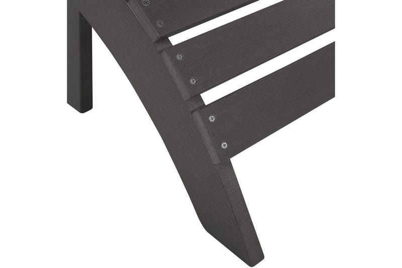 Fotstöd Beliani Adirondack Blå Dark grey - Puutarhakalusteet - Puutarhatuoli - Jalkarahi & jakkara ulkokäyttöön