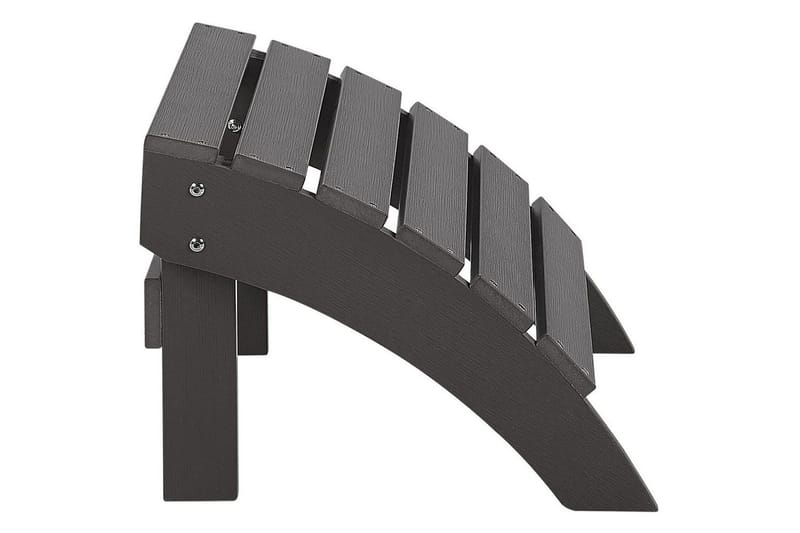 Fotstöd Beliani Adirondack Blå Dark grey - Puutarhakalusteet - Puutarhatuoli - Jalkarahi & jakkara ulkokäyttöön