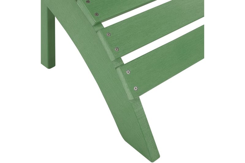 Fotstöd Beliani Adirondack Blå Green - Puutarhakalusteet - Puutarhatuoli - Jalkarahi & jakkara ulkokäyttöön