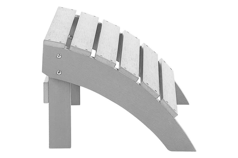 Fotstöd Beliani Adirondack Blå Light grey - Puutarhakalusteet - Puutarhatuoli - Jalkarahi & jakkara ulkokäyttöön