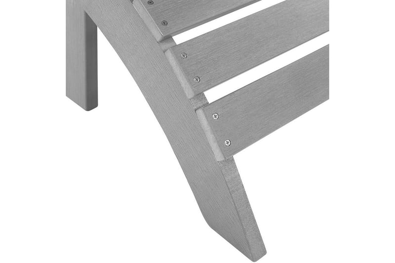Fotstöd Beliani Adirondack Blå Light grey - Puutarhakalusteet - Puutarhatuoli - Jalkarahi & jakkara ulkokäyttöön