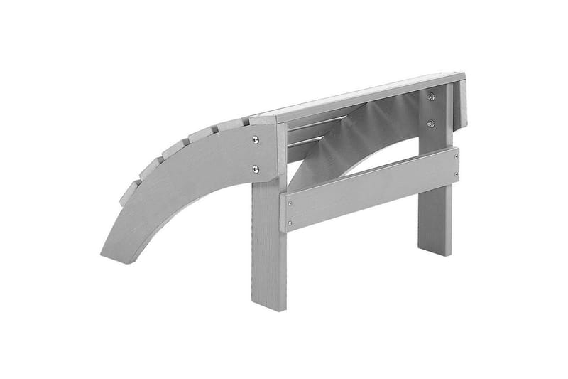 Fotstöd Beliani Adirondack Blå Light grey - Puutarhakalusteet - Puutarhatuoli - Jalkarahi & jakkara ulkokäyttöön
