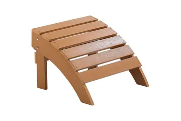 Fotstöd Beliani Adirondack Blå Light wood