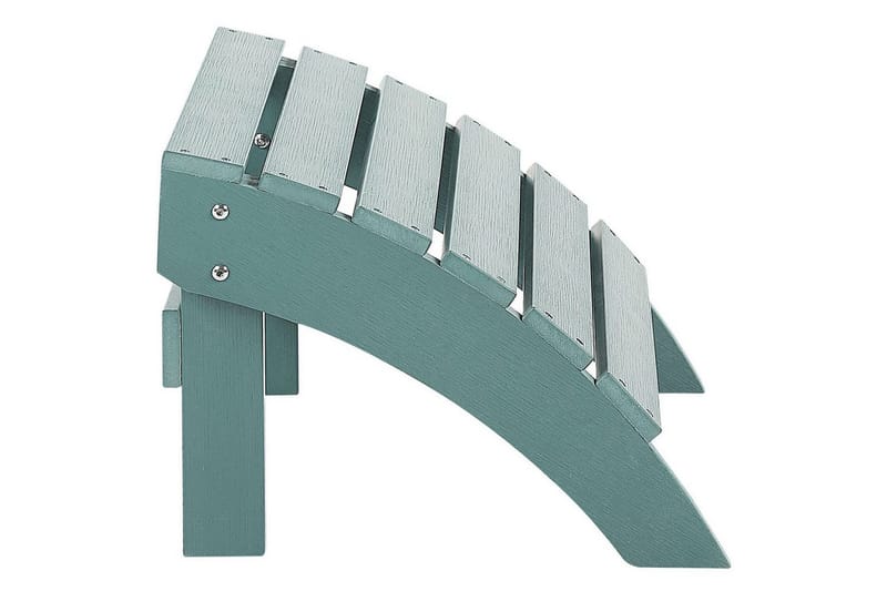 Fotstöd Beliani Adirondack Blå Turquoise - Puutarhakalusteet - Puutarhatuoli - Jalkarahi & jakkara ulkokäyttöön