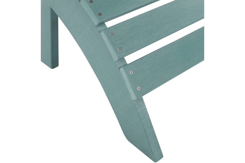 Fotstöd Beliani Adirondack Blå Turquoise - Puutarhakalusteet - Puutarhatuoli - Jalkarahi & jakkara ulkokäyttöön