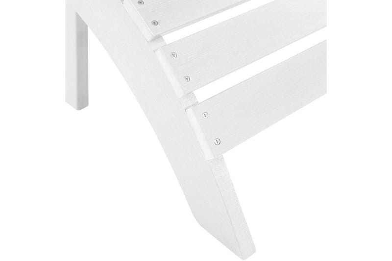 Fotstöd Beliani Adirondack Blå White - Puutarhakalusteet - Puutarhatuoli - Jalkarahi & jakkara ulkokäyttöön