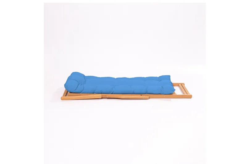 Gardellis Aurinkotuoli 43x46,5 cm - Sininen/Luonnonväri - Puutarhakalusteet - Puutarhatuoli - Aurinkotuoli