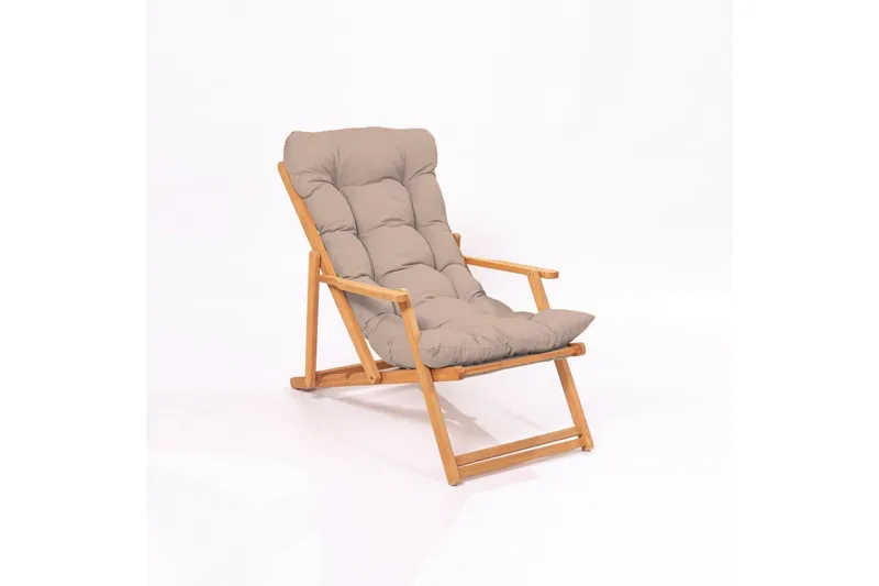 Gardellis Aurinkotuoli 58x49 cm - Ruskea/Luonnonväri - Puutarhakalusteet - Puutarhatuoli - Aurinkotuoli