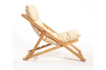 Gardellis Aurinkotuoli 66x48 cm - Ruskea/Kerma - Puutarhakalusteet - Puutarhatuoli - Aurinkotuoli