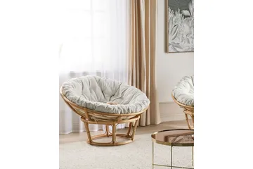 Giorgio Ulkotuoli - Luonnollinen Beige - Puutarhakalusteet - Puutarhatuoli - Ulkotilan nojatuolit