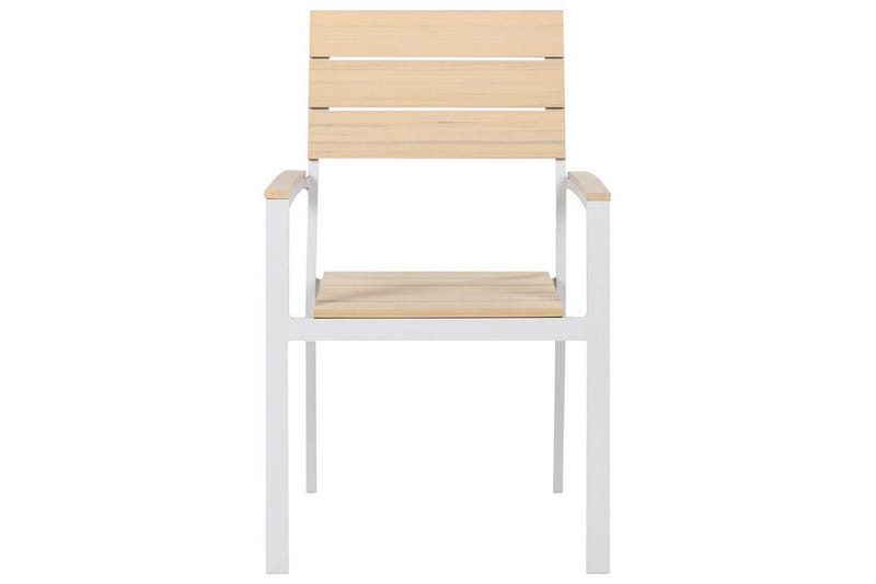 Grosseto Käsinojatuoli - Beige/Valkoinen - Puutarhakalusteet - Puutarhatuoli - Karmituoli ulos