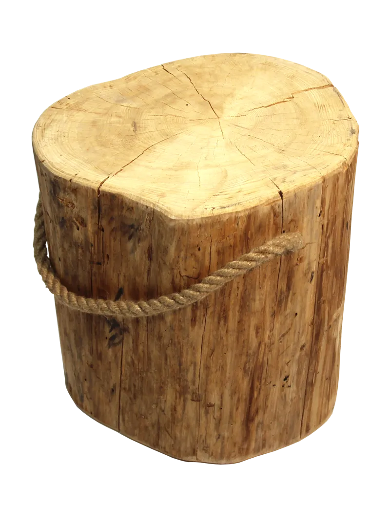 Hillerstorp EcoFurn Stubbe Pölkky 45 cm Ø36–45 cm, Luonnonvärinen