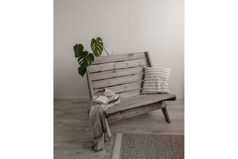 Hillerstorp EcoFurn ulkotuoli Granny Double mänty öljytty harmaa - Harmaa - Puutarhakalusteet - Puutarhatuoli - Ulkotilan nojatuolit