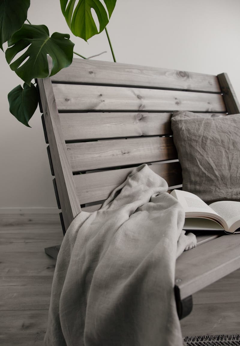 Hillerstorp EcoFurn ulkotuoli Granny Double mänty öljytty harmaa - Harmaa - Puutarhakalusteet - Puutarhatuoli - Ulkotilan nojatuolit