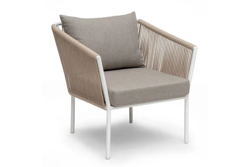 Hillerstorp Lersund ulkono nojatuoli valkoinen/beige, Valkoinen/Beige