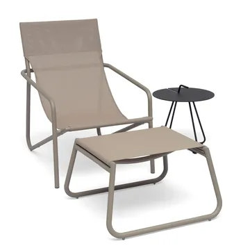 Hillerstorp Sandholma jalkarahi beige - Beige - Puutarhakalusteet - Puutarhatuoli - Parveketuoli & taittotuoli ulos