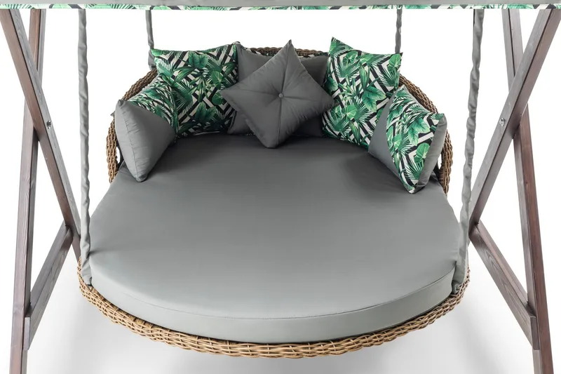 Hux Riipputuoli 188x140 cm - Harmaa - Puutarhakalusteet - Puutarhatuoli - Riipputuoli