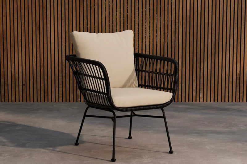 Isola ruokatuoli ulkokäyttöön, Musta